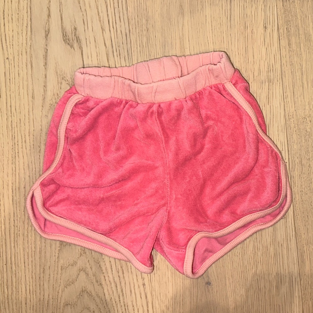 Zara Pink Kids Terry Cloth Shorts
